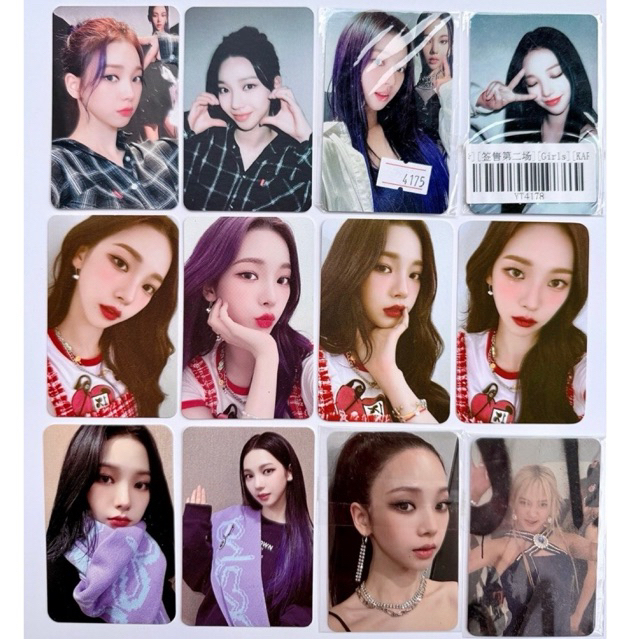 PC PHOTOCARD KARINA AESPA VCE FANSIGN GIRLS POB KMS FANMEET MY SYNK AR TICKET BRACELET FORTUNE SCRAT