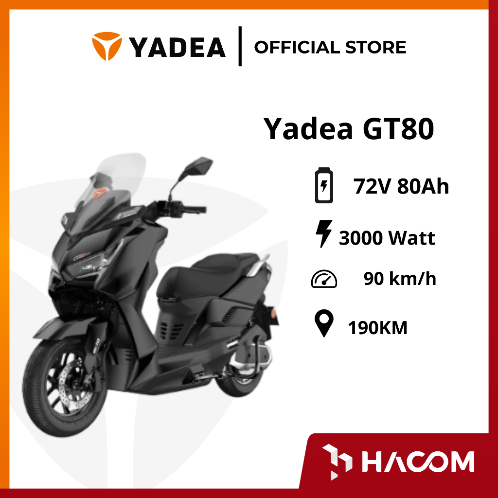 YADEA-Motor Listrik Yadea GT80 Garansi Resmi Yadea 2 Tahun