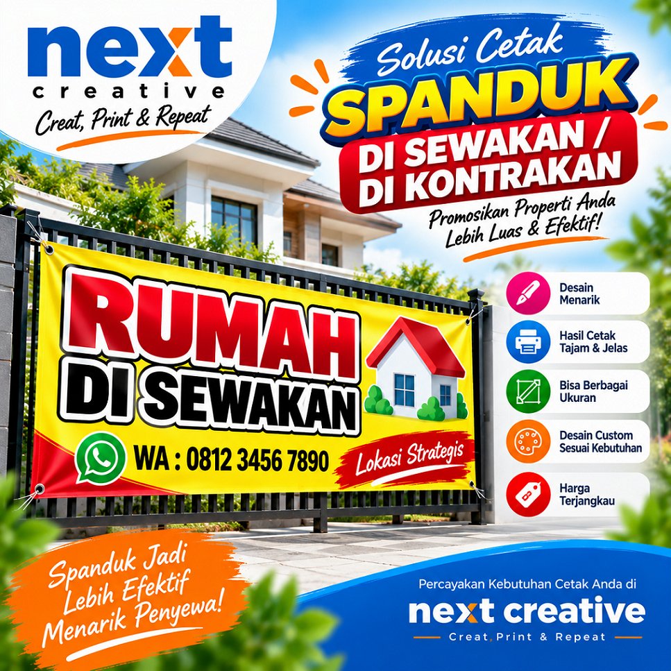 SPANDUK DISEWAKAN| BANNER |  MMT | BALIHO | UKURAN DAN DESIGN CUSTOM | FREE DESIGN CUSTOM | BAHAN TE