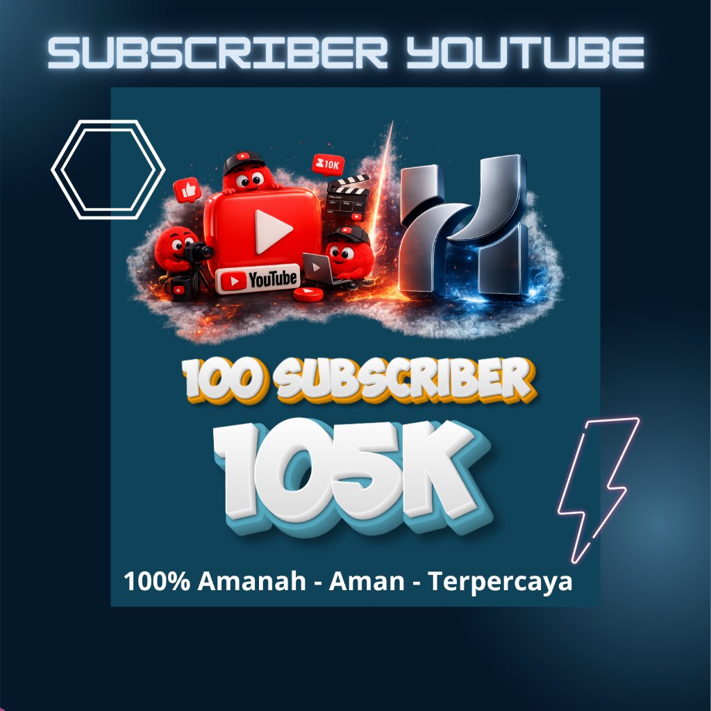 100 Subscriber Youtube Aktif - Non drop (BERGARANSI + PERMANEN)