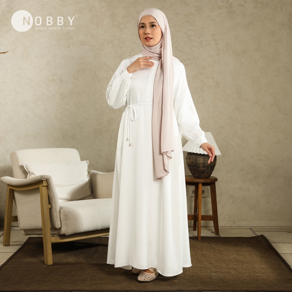 NOBBY - AZMI DRESS - Gamis Wanita Polos - S-XL