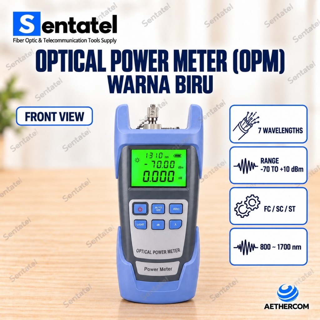 Optical Power Meter OPM Fiber Optic Cable Tester Murah