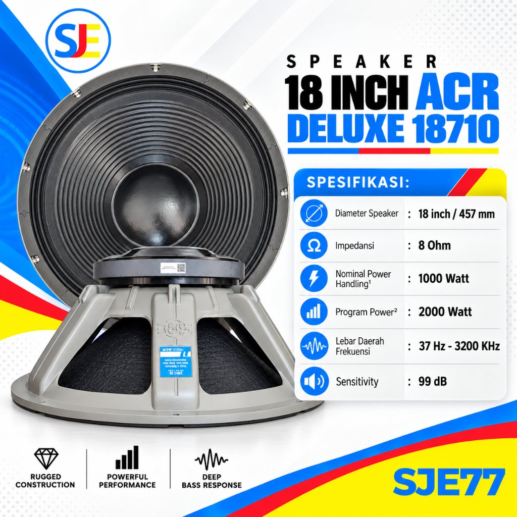 Speaker ACR Deluxe 18710 / Speaker ACR 18 inch Deluxe 18710 Subwoofer