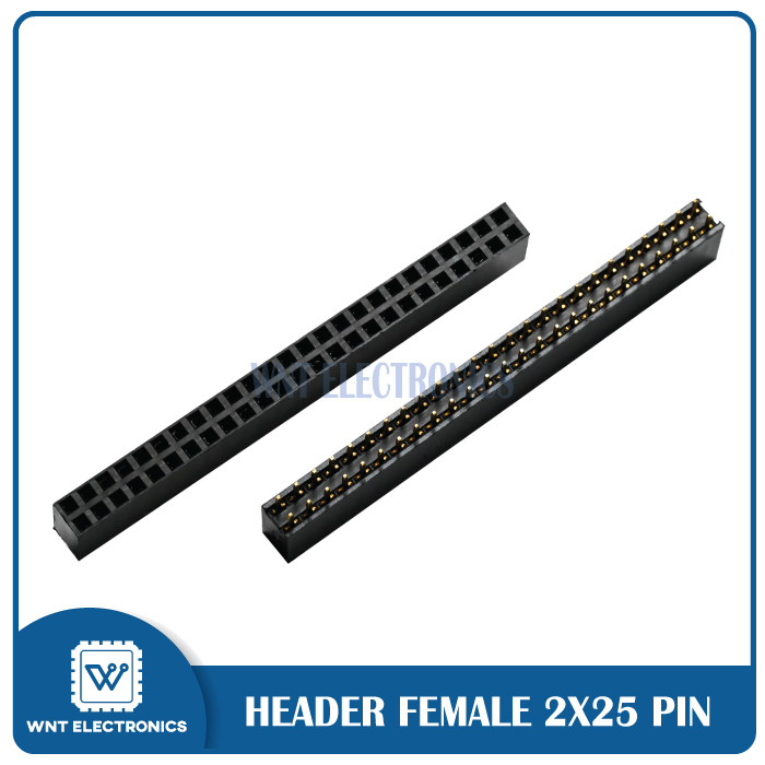 FEMALE HEADER 2X25 PIN HEADER FEMALE 2 X 25P 50PIN  TO PCB