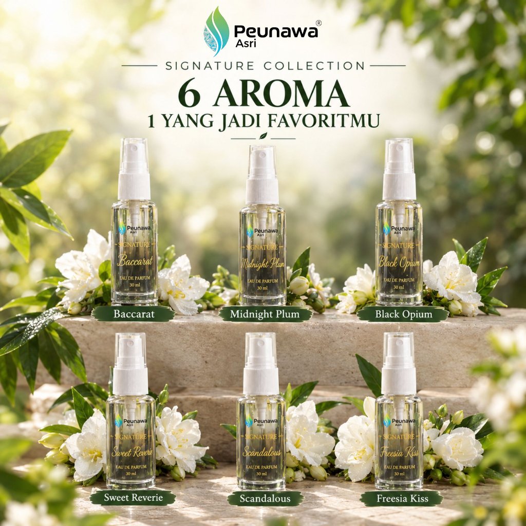 Peunawa Asri Parfum EDP 30ml | Signature Collection | Parfum Pria & Wanita | 6 Aroma