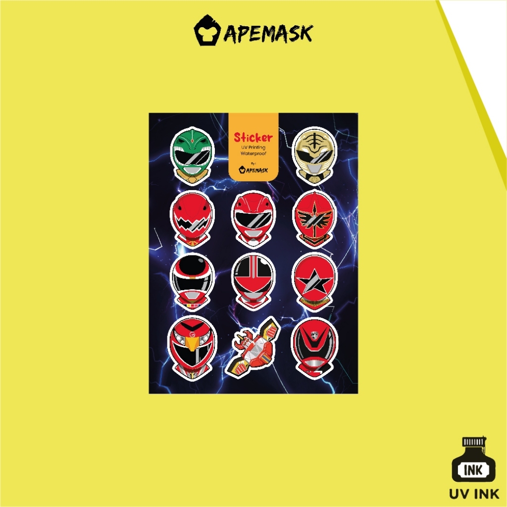 Power Ranger Sticker Set