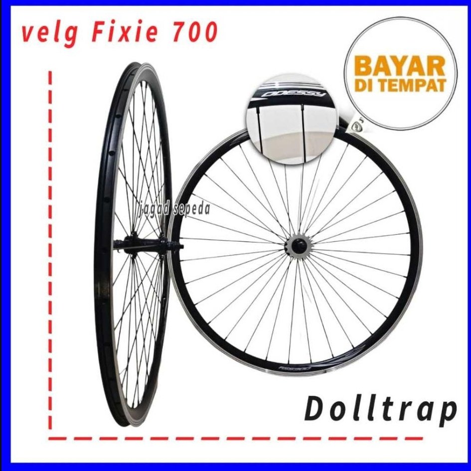 Dolltrap Velg Fixie 700 / velg sepeda 700 c dolltrap alloy steel velg fixie