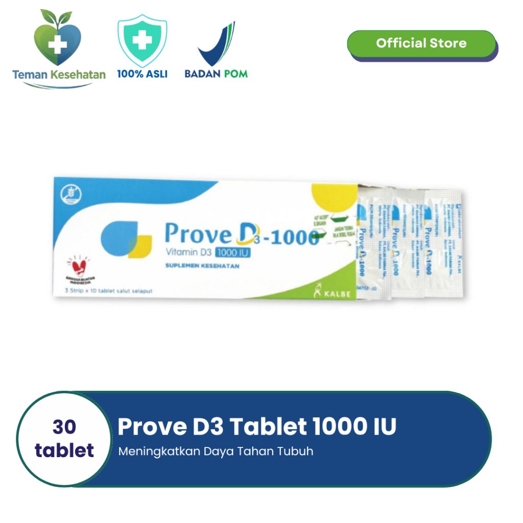 PROVE D3 1000 IU - 30 Tablet - Vitamin D3 1000 IU