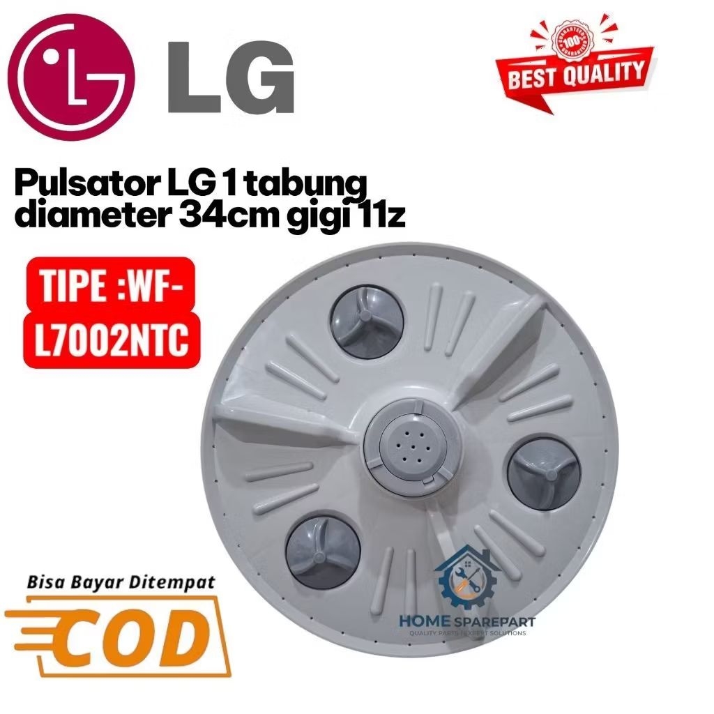 Pulsator LG 1 tabung diameter 34cm gigi 11z tipe WF-L7002NTC
