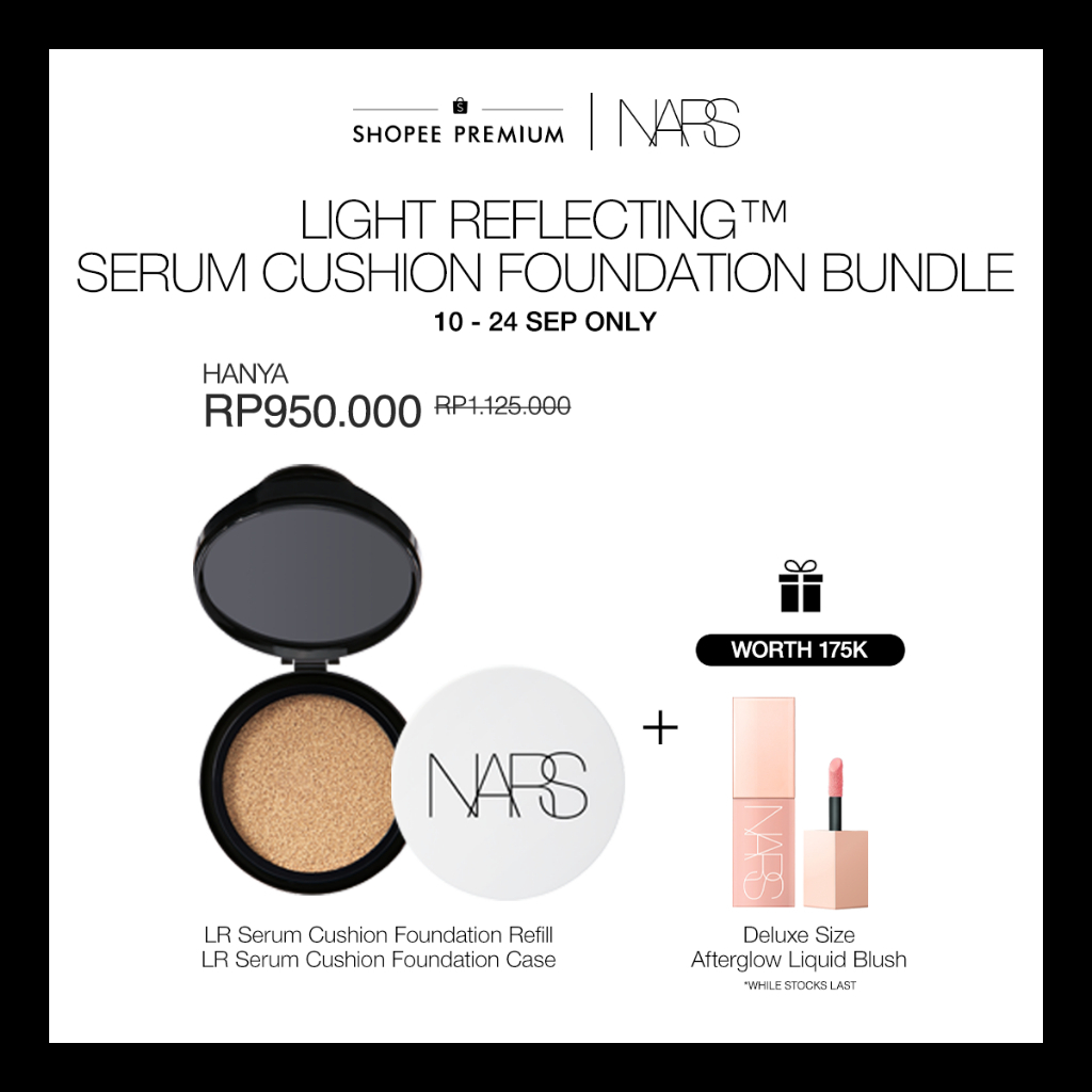 [Shopee Exclusive Bundle] NARS Light Reflecting™ Serum Cushion Foundation Refill + Case