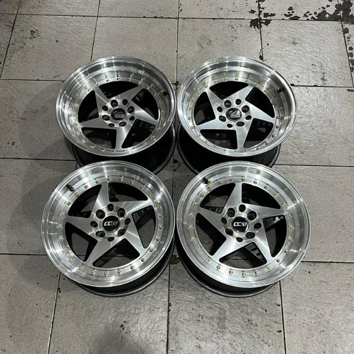 VELG MOBIL CCW R16 LEBAR CELONG 7,5/8,5 PCD 4X100/4X114 ET32 LIKE NEW