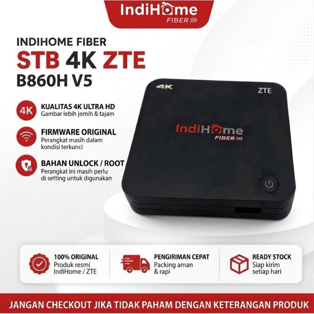 STB FIRMWARE ORI ZTE B860H V5 BELUM DI UNLOCK / ROOT