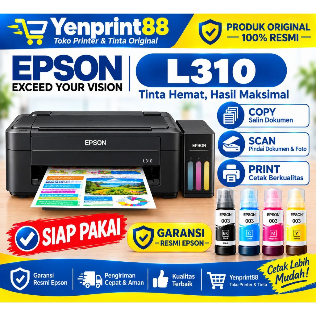 Epson L310 Siap Pakai Second