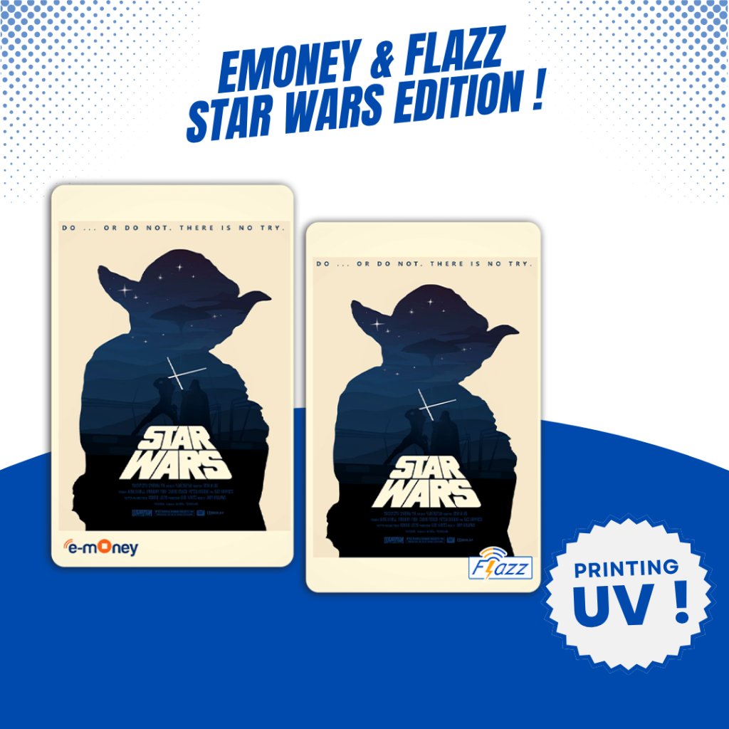 Kartu Flazz Gen 2 Emoney Mandiri Star Wars - Support NFC UV Printing