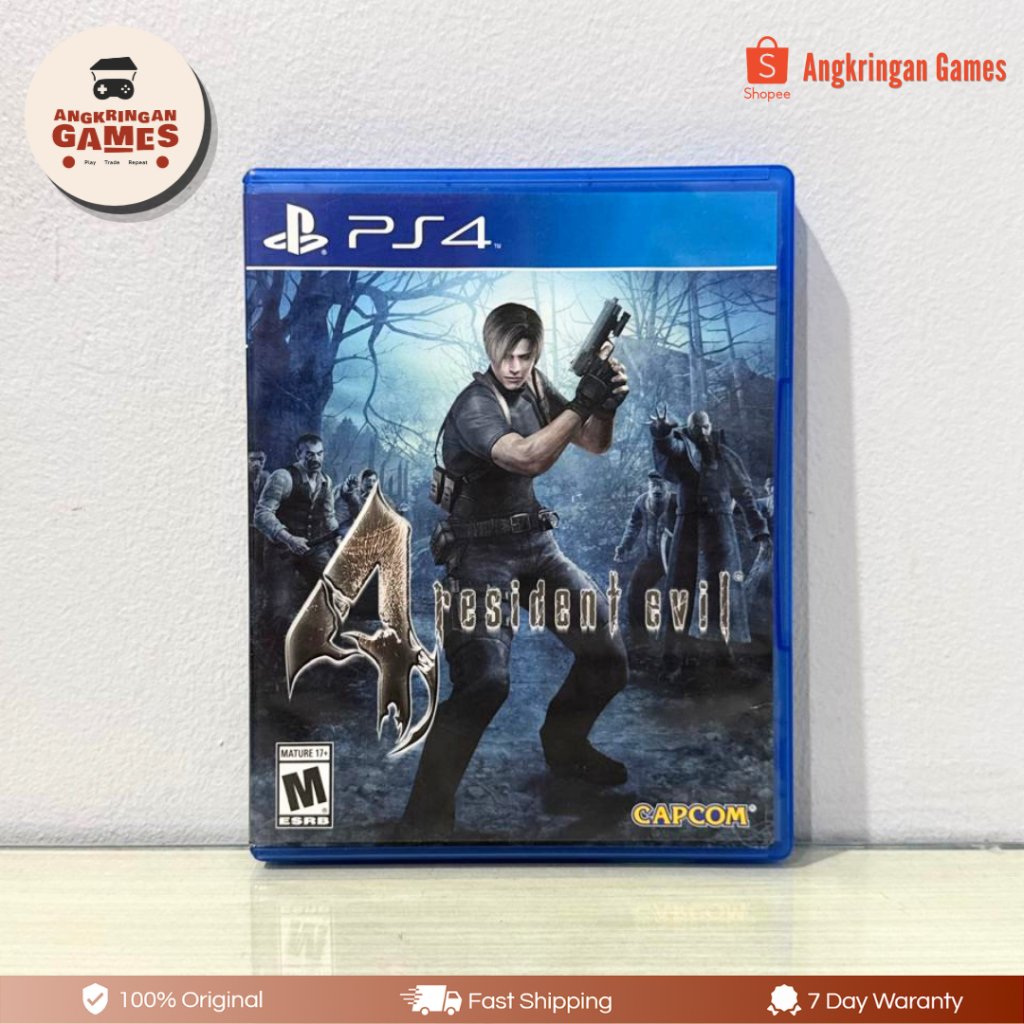 BD Kaset Resident Evil 4 Original PS4 Second Bekas Ori | Game Survival Horror Action PS4