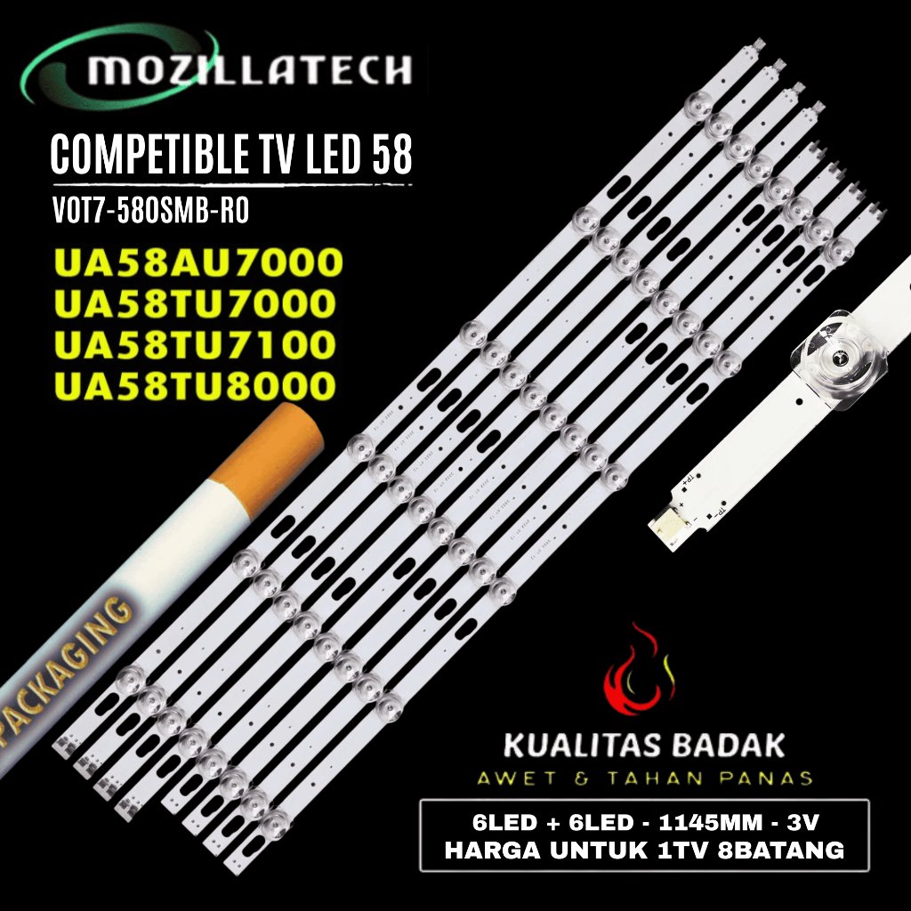 BACKLIGHT SAMSUNG UA58AU7000 UA58TU7000 UA58TU7100 UA58TU8000 58AU7000 58TU7000 58TU7100 58TU8000 V0