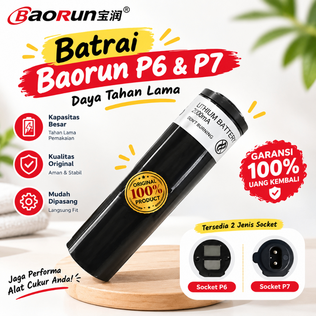 Batrai Baorun P6/P7 Original Batrai Cadangan