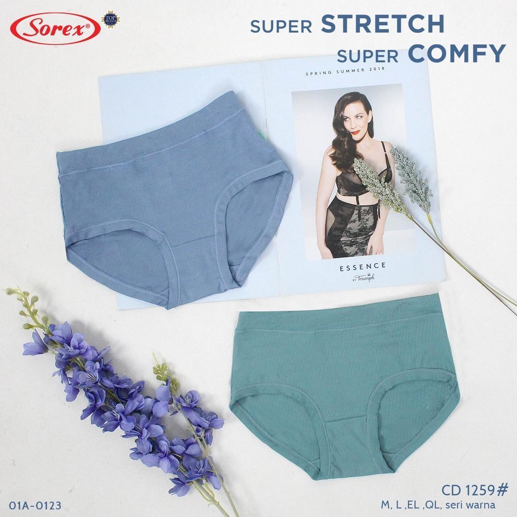 Celana Dalam Wanita Lusinan Sorex 1259 | 6Pcs Cd Wanita Dewasa Super Strech Sorex 1259
