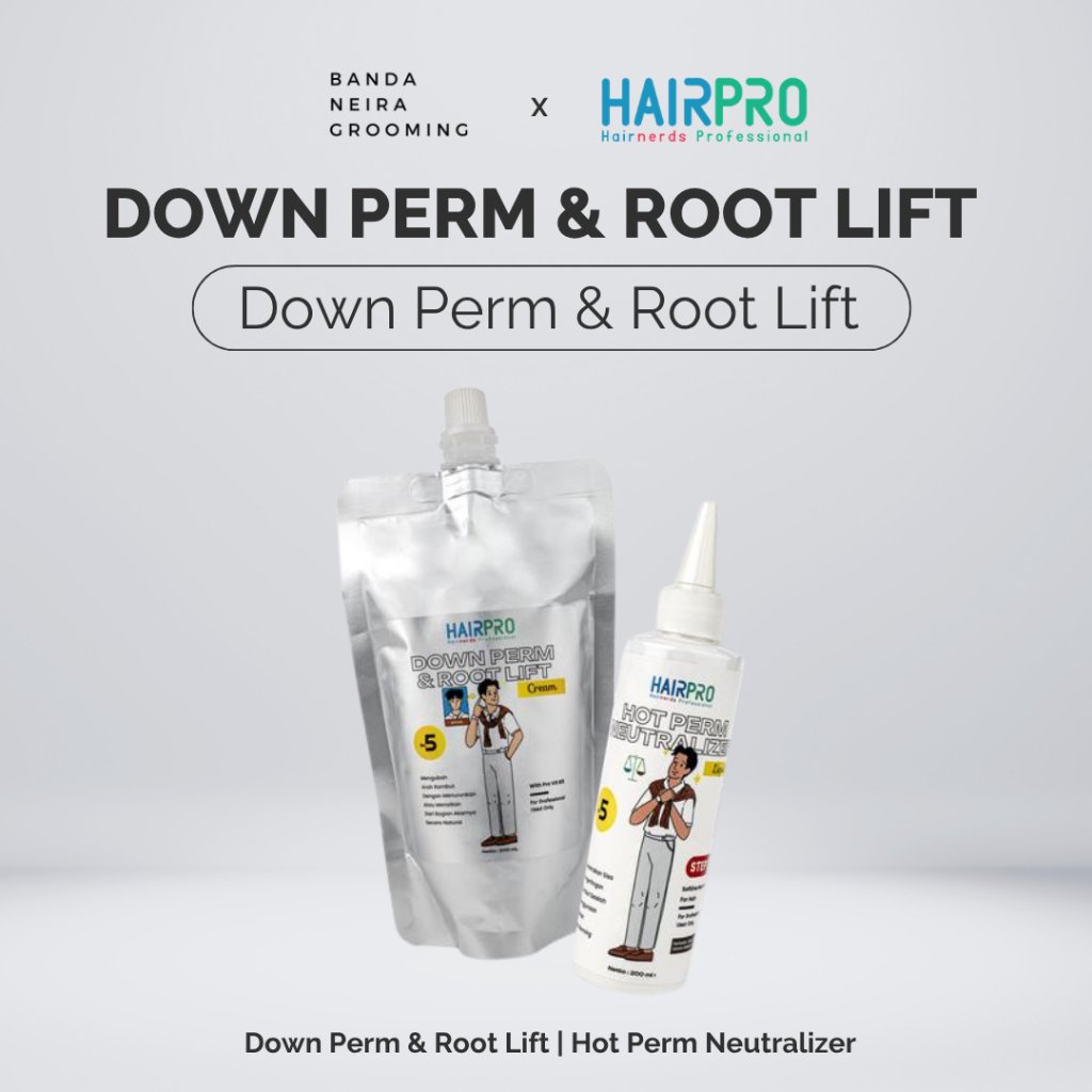 Hairnerds Professional Hairpro Down Perm & Root Lift + Hot Perm Neutralizer