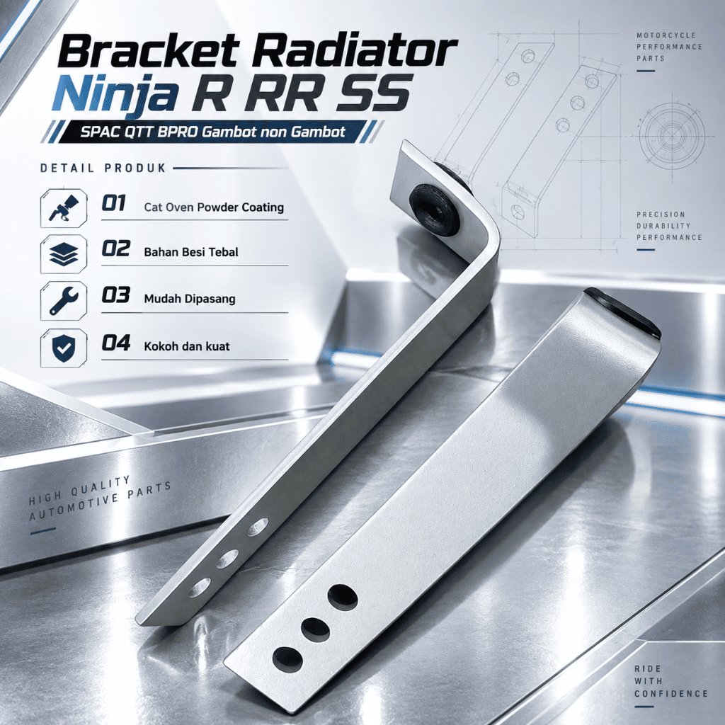 Bracket Sayap Sirip Radiator Ninja R SS R RR BPRO AXLD SPAC QTT curve VND PNP Gambot Non Gambot