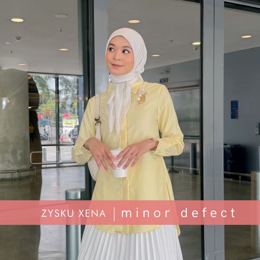 Zysku Xena | Minor Defect | Shorn Shirt | Kemeja Kantor Formal Wanita Lengan Panjang