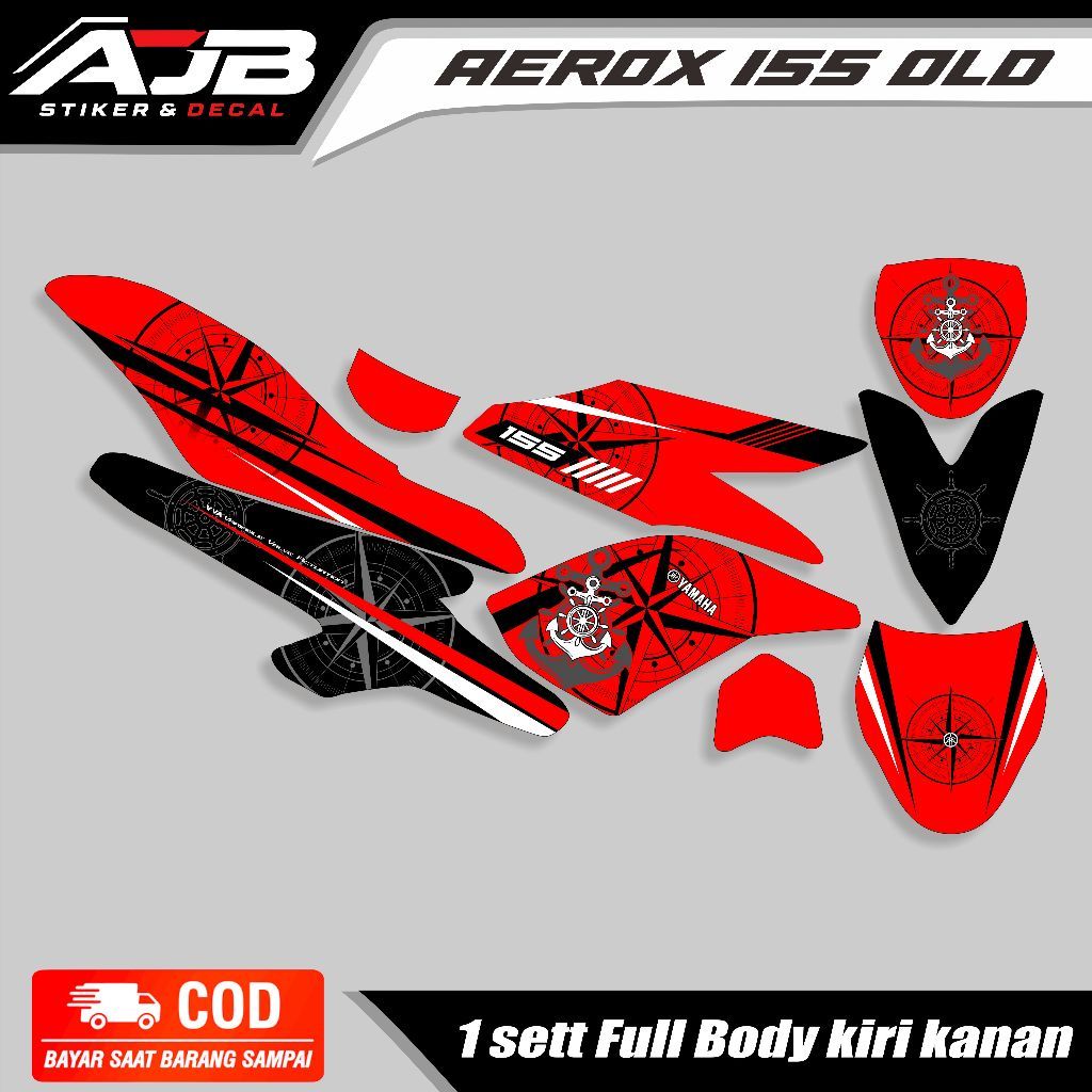 Decal Aerox Old 155 Sticker Decal Full Body 2016 2017 2018 2019 2020 Stiker Decal Aerox Old