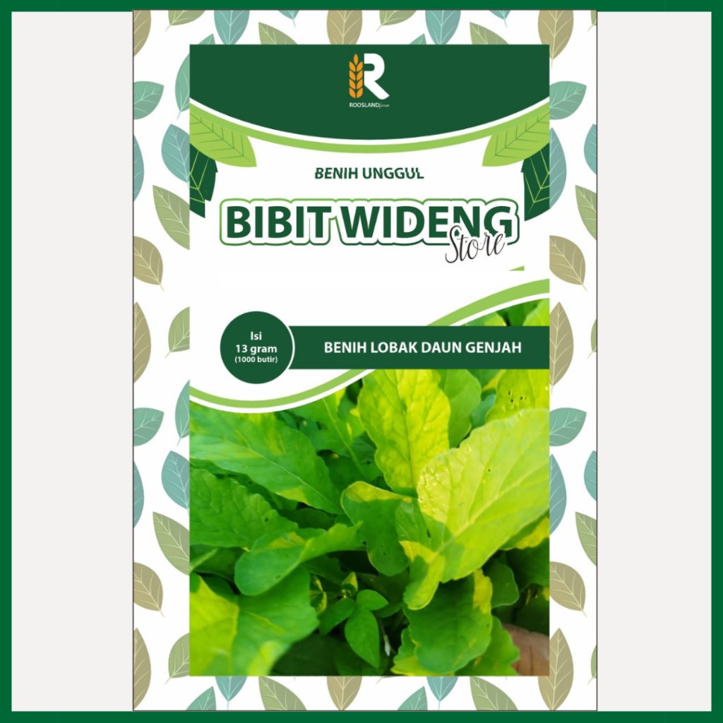 ( 1.000 BENIH ) LOBAK DAUN LALAP | RADISH LEAF | LOBAK DAUN GENJAH