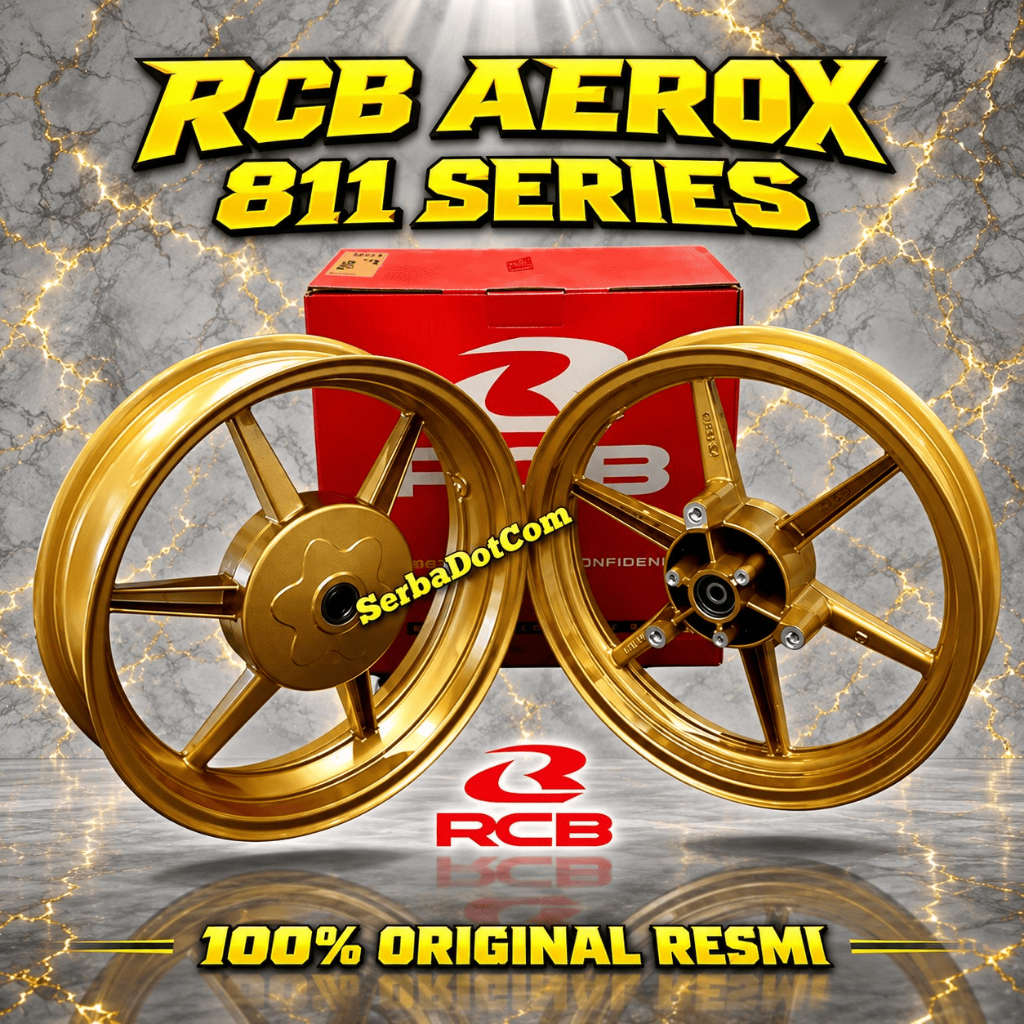 VELG RCB RACING BOY AEROX OLD NEW SP 811 RING 14 SP811 GOLD WHITE P6 RACING BOY ORIGINAL