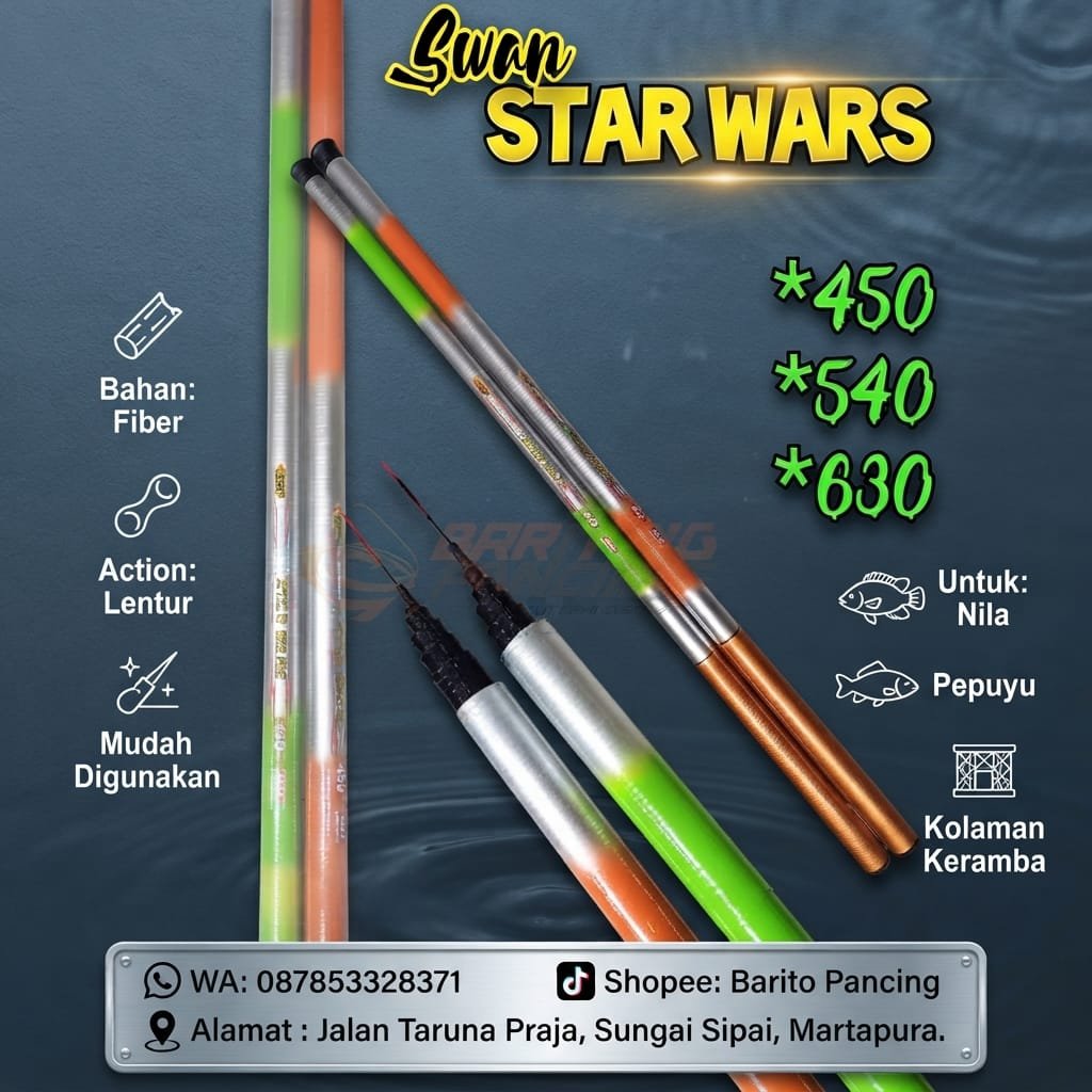Tegek SWAN STAR WARS Joran Pancing 540/630/720