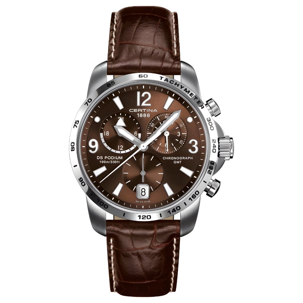 CERTINA C001.639.16.297.00 GMT Jam Tangan Pria Chronograph