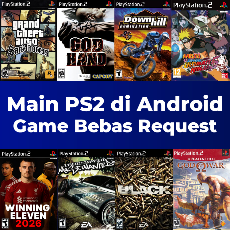 Micro SD Isi Game PS2 Lengkap Bebas Request + Panduan Siap Main di Android