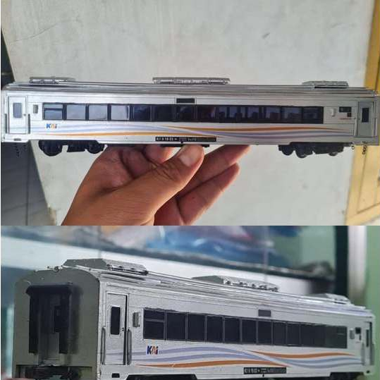 Miniatur Kereta Api - Miniatur Gerbong Eksekutif K1 Stainless Steel KAI Skala HO (Skala Agung Craft)