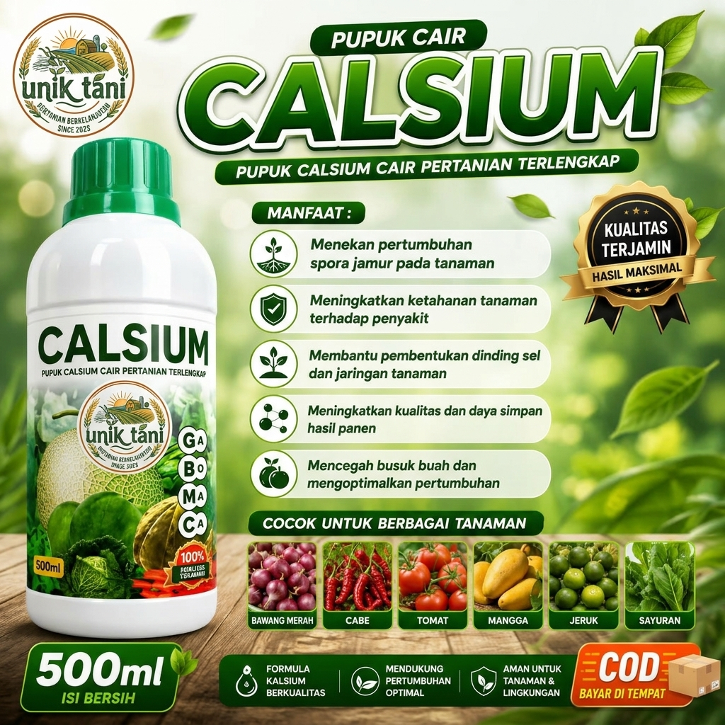 Pupuk CALSIUM cair pertanian 500 ml kalsium boron ga3 cair / PUPUK CALSIUM BORON CAIR