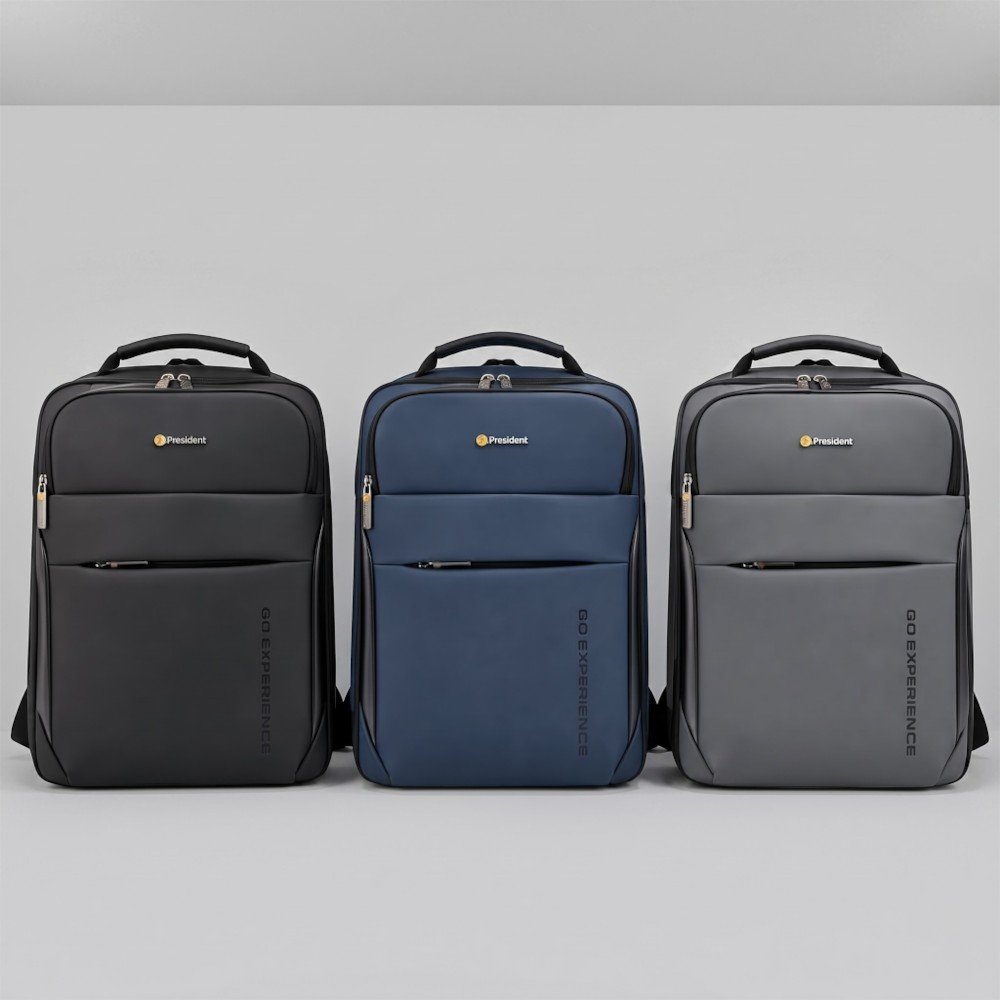 Tas Ransel President BP 9010 GO EXPERIENCE dengan banyak kompartemen model bisnis