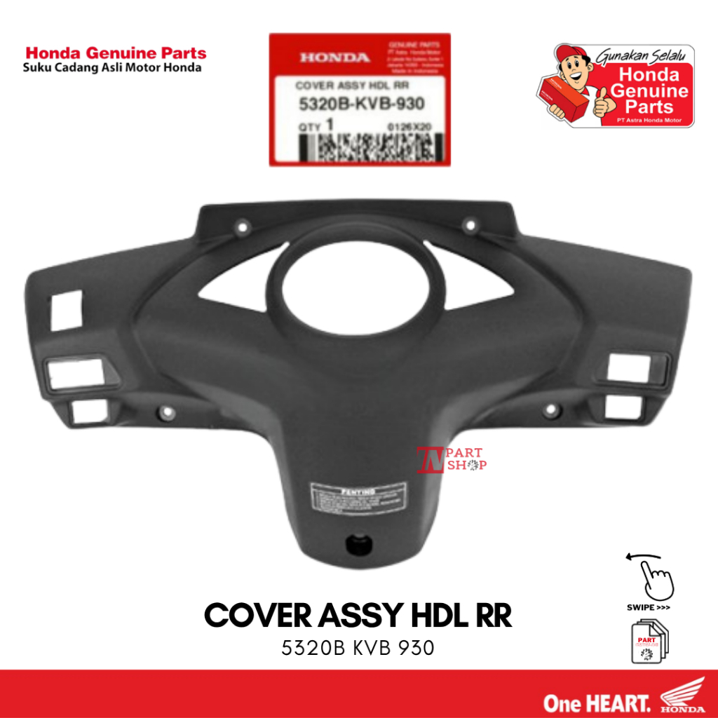 Cover Speedometer (Cover Handle RR) - Vario 110 CW Karbu / 5320B-KVB-930