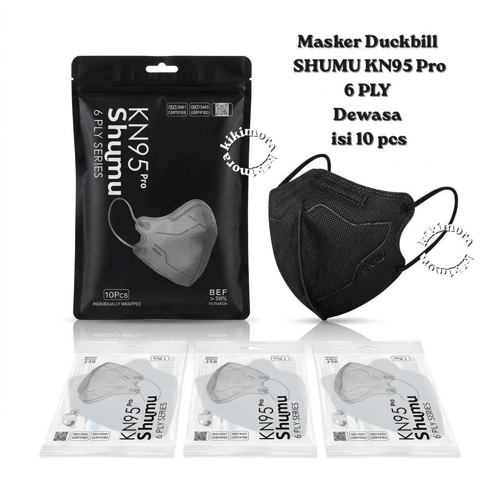 Masker Duckbill Kn95 Shumu Pro Dewasa 6Ply 1pack isi 10 pcs Masker Kn95 Shumu Dewasa