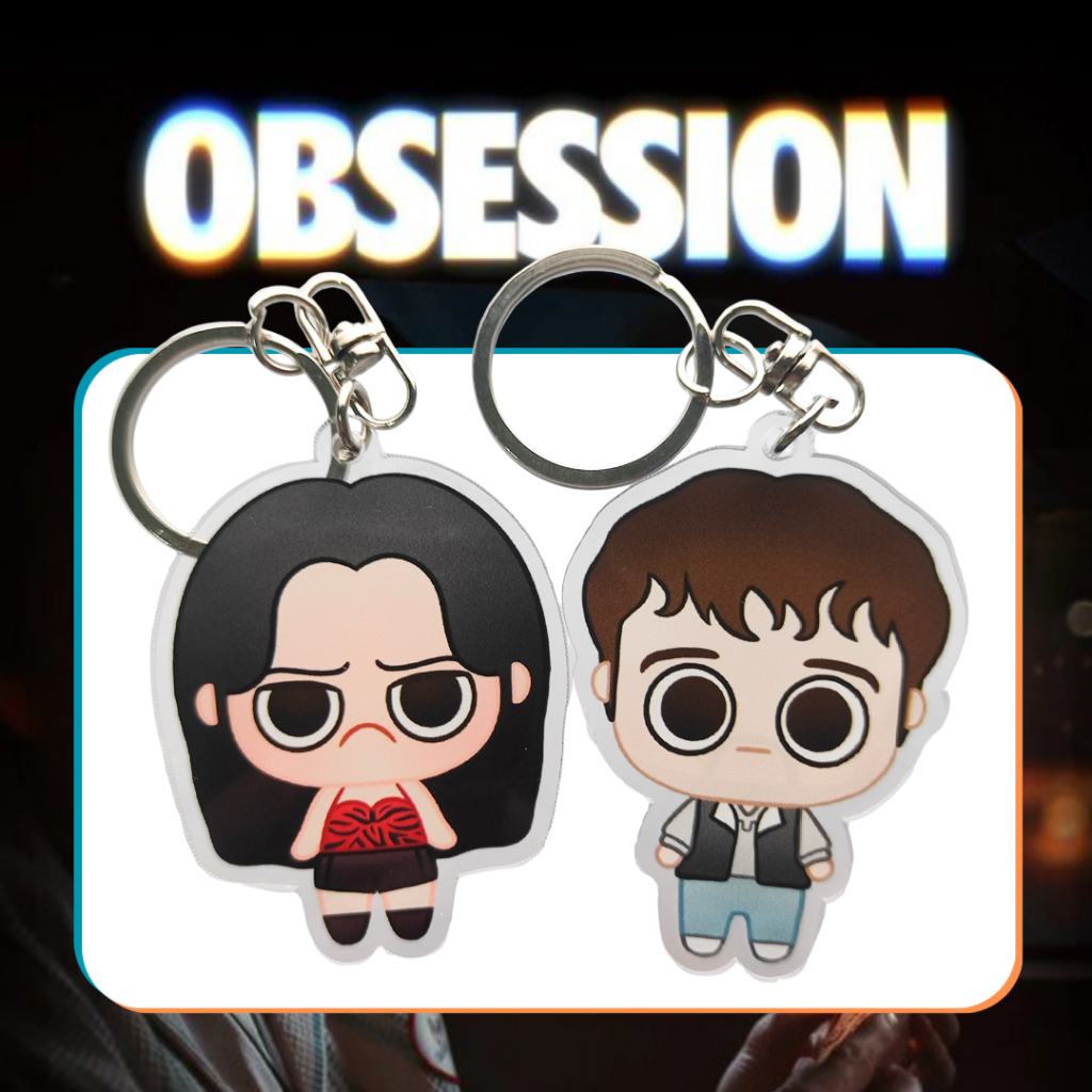 OBSESSION Keychain | Gantungan Kunci OBSESSION | Nikki Bear OBSESSION Couple Keychain | OBSESSION Me