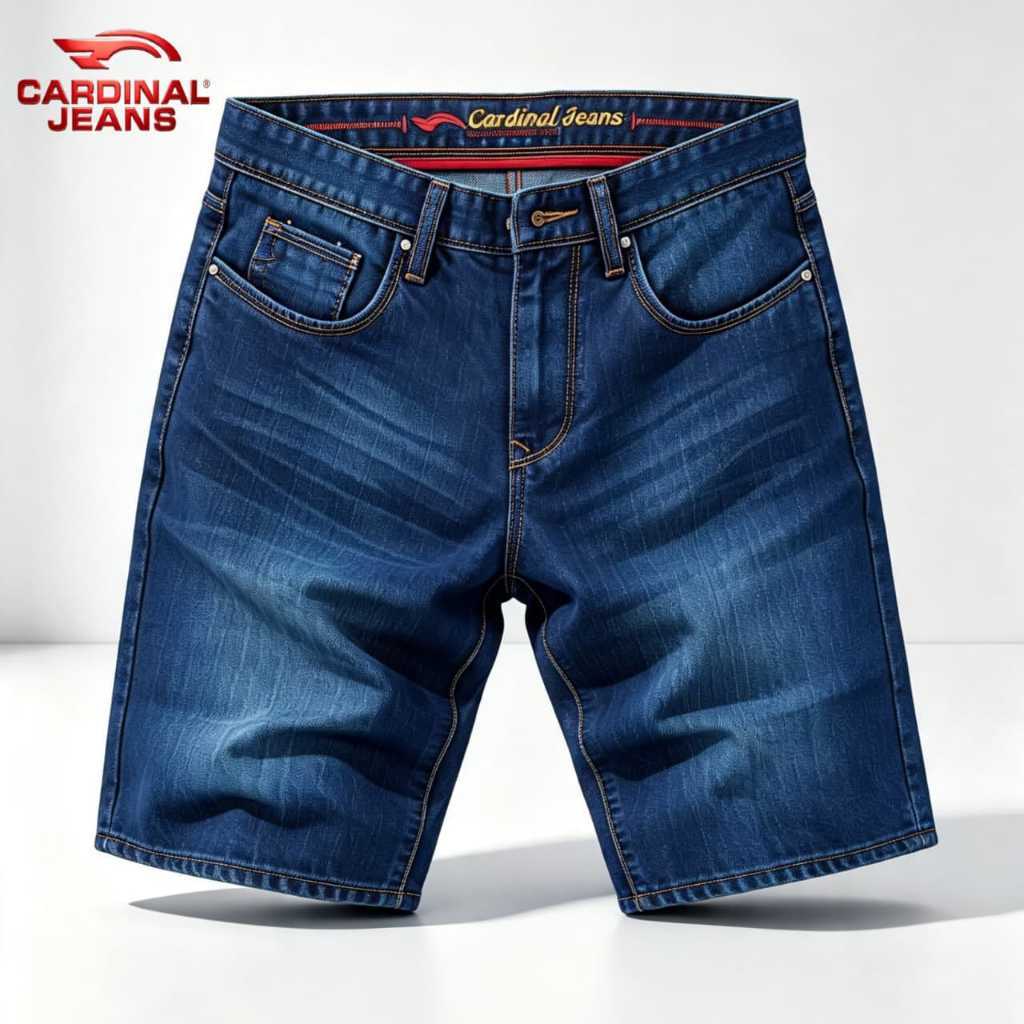 CELANA CARDINAL JEANS DENIM PENDEK PRIA  DEWASA / CELANA JEANS PENDEK CARDINAL