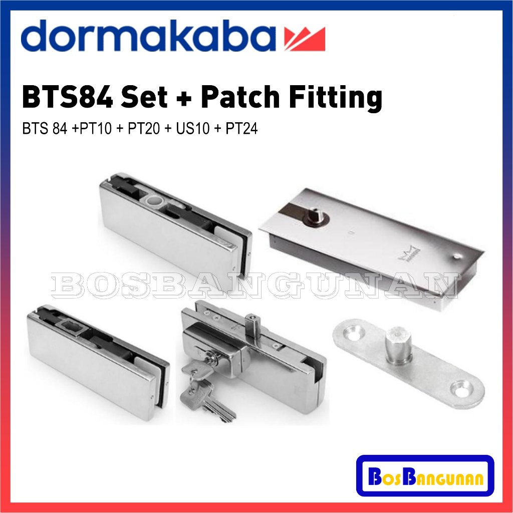 Engsel Tanam DORMA BTS 84 / Floor Hinge DORMA BTS84 ORIGINAL / Floor Hinge + Stang DORMA / DORMA BTS