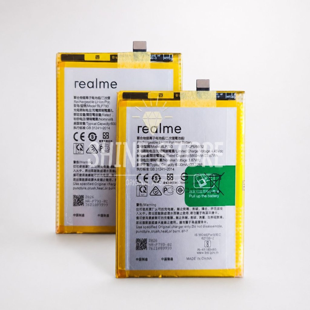 Baterai Batre Realme BLP793 Original HP Realme Narzo 20 RMX2193 Battery Batrei Tanam Rilmi