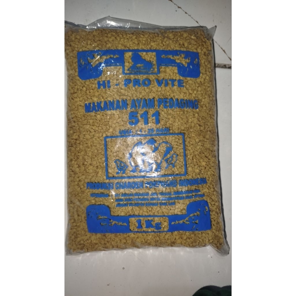 Voer 511 Pur Pakan Ayam Pedaging Kemasan 1 Kg / Pur Ayam 511