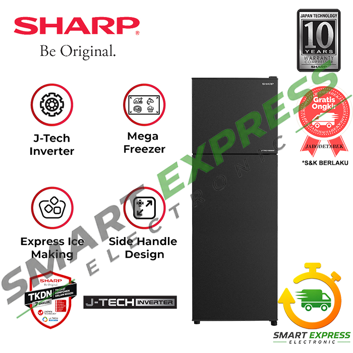 KULKAS SHARP SJ 246 SI GK / SJ246SIGK / SJ246SI GK / SJ 246SI GK - (2 PINTU / 205 LITER)