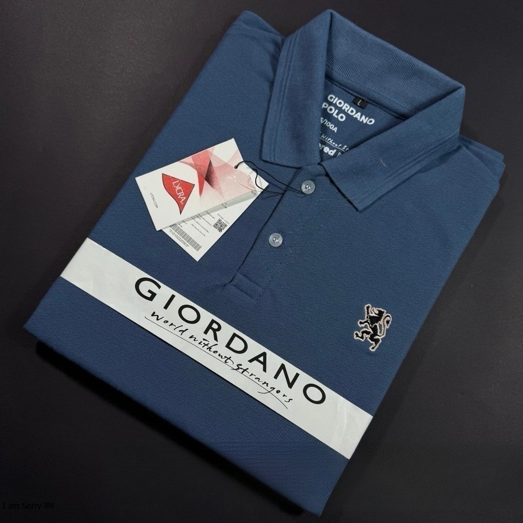 GIORDANO POLO SHIRT PREMIUM BORDIR 100% RESMI MEN QUALITY