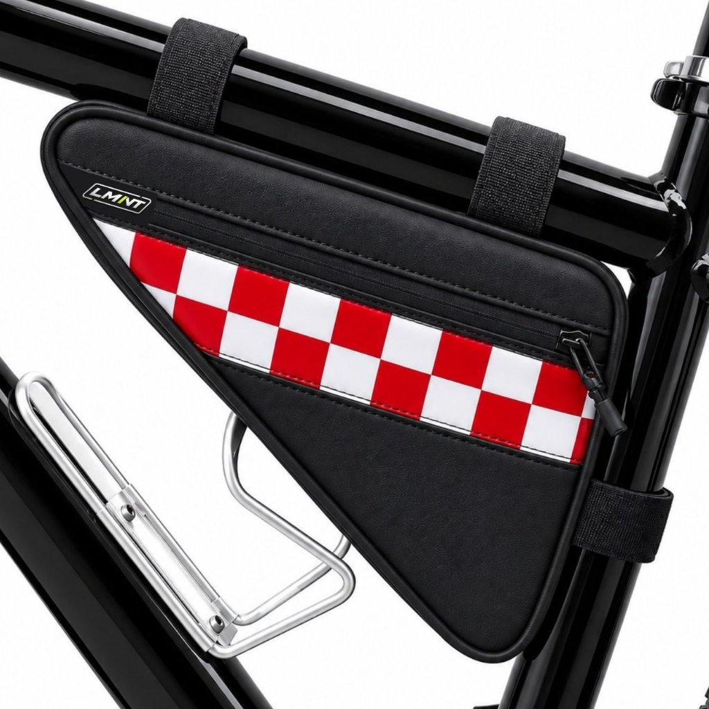 Tas Sepeda Segitiga Premium Kulit Sintetis Oscar| Frame Bag Tas Sepeda | Multifungsi Tebal Kuat Anti