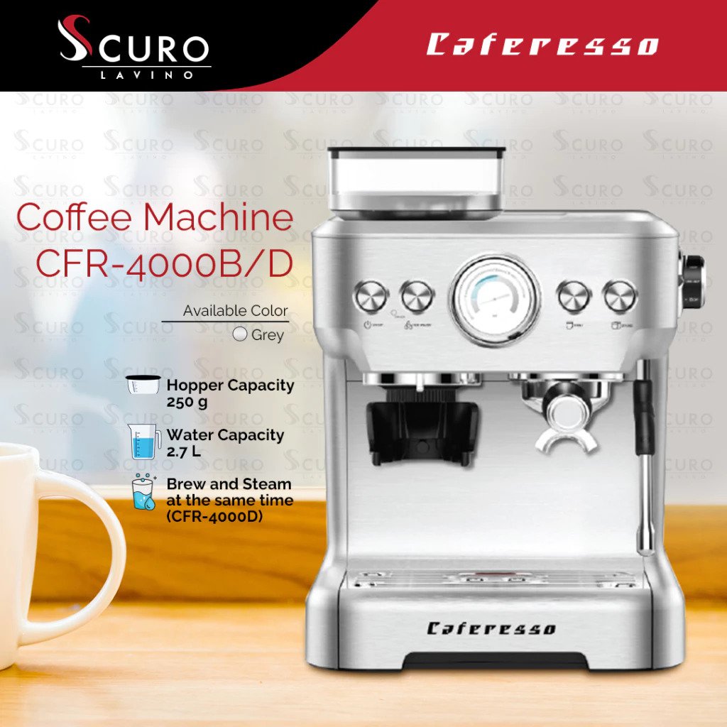 Mesin Kopi Rumahan Caferesso CFR-4000D Home Coffee Machine and Grinder