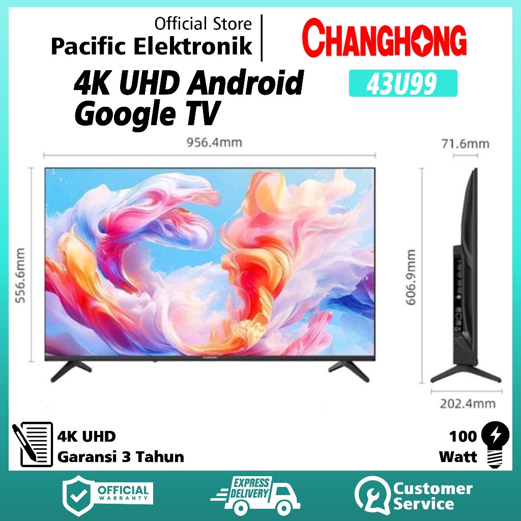 TV Changhong Android GoogleTV UHD 43inch 43U99