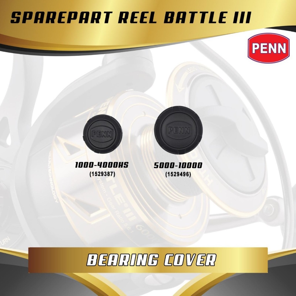 Sparepart Reel Bearing Cover Penn Battle III 5000 -10000