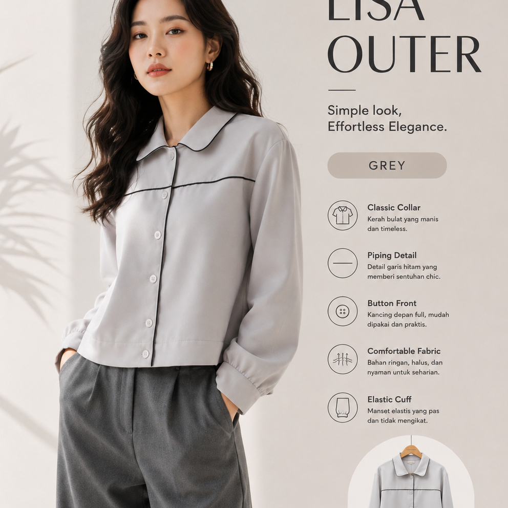 Cammomile outer LISA lengan panjang lis 2307081