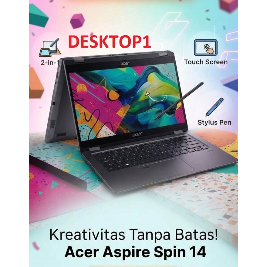 ACER ASPIRE GO SPIN 14 — AGSP14-31PT-386W ..2-IN-1 • TOUCHSCREEN • 360° • STYLISH NOTEBOOK