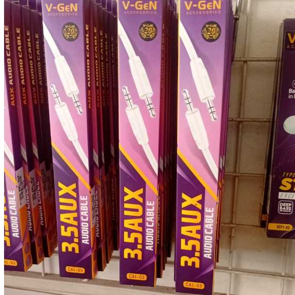Kabel Aux V-GEN CA1-03 Audio Cable 3,5mm 1in1 1m